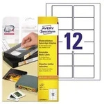 Avery Zweckform Videoetikett Avery Zweckform 78,7 X 46,6 Mm (b X H) Papier Wei&szlig; 300