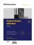 Soennecken - Ordnerr&uuml;ckenetikett Schmal/kurz 38 X 192 Mm (b X H) Selbstklebend Ohne
