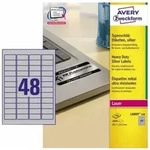 Avery Zweckform - Typenschildetikett 45,7 X 21,2 Mm (b X H) Silber 4.800 Etik./pack.