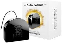 Fibaro Doppelrelais-schalter Schwarz 2 X 1,5 Kw Mit Messung