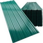 Gardebruk&reg; 12x Trapezblech 129cm X 46cm = 7m&sup2; Verzinkt Profilblech Dachblech