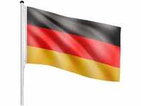 FLAGMASTER® Fahnenmast - inkl. Fahne, Deutschland, 6m, Stabil, Aluminium,