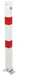 Fp - Absperrpfosten Klappy 70x70 Mm Dreik. Aufschr. Gah Alberts