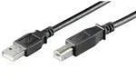 Goobay Usb-kabel, 4-poliger Usb-a-stecker Auf 4-poligen Usb-b-stecker, Schwarz, 1,8 M
