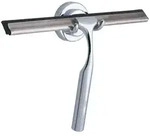Wenko - Badezimmerwischer Terni, Chrom, Silber Gl&auml;nzend, Metall Chrom - Silber