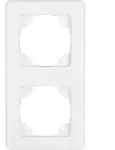 Kopp - Europa &ndash; Profi-pack: 5x Abdeckrahmen 2-fach, Farbe: Arktiswei&szlig; - 401913017