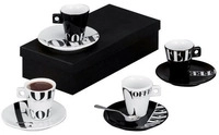 Zeller Cappuccino-tassen Set 8-teilig Coffee-style