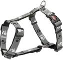 S-m: 40-65cm/20mm: Silber Reflektierendes H-f&ouml;rmiges Geschirr Schwarz