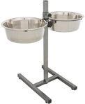 Hundebar Mit 2 Edelstahln&auml;pfen 4,5 L / Durchm. 28 Cm