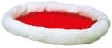 Wendbares Rindsleder, 47x38cm, Wei&szlig;-wolle/rot