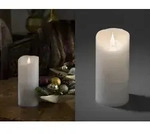 Konstsmide - Led Echtwachskerze Mit Flamme & Timer, &Oslash; 7,5cm, H&ouml;he 17,5cm,