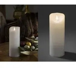 Konstsmide - Led Echtwachskerze Mit Flamme & Timer, &Oslash; 7,5cm, H&ouml;he 20,5cm,