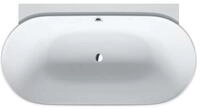 Duravit - Luv Badewanne, Vorwandversion, 2 R&uuml;ckenschr&auml;gen, Nahtlose