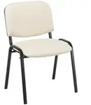 Stapelstuhl Ken Kunstleder Creme