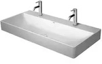 Duravit - Durasquare - Doppelwaschbecken 100x47 Cm, Mit 2 Hahnl&ouml;cher, Duraceram, Mit