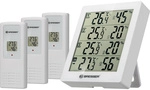 Bresser Thermo-hygrometer Temeo Hygro Quadro F&uuml;r 4 Messstellen, Wei&szlig;