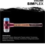 Erwin Halder Kg - Halder Simplex-schonhammer &Oslash; 30mm, Eins&auml;tze: Tpe-soft / T