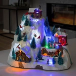 Konstsmide Led Szenerie Skipiste,animation, 8 Klassischen Weihnachtsliedern Led
