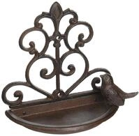 Esschert Design Wandfutterschale Braun - Gusseisen