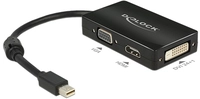 Delock 0.16m Displayport/vga + Hdmi + Dvi 0.16m Mini Displayport Vga (d-sub)+ Hdmi +