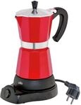 Elektrische Kaffeemaschine Cilio Classico, Durchmesser 11,5 X 25 Cm, 6 Tassen, Rot