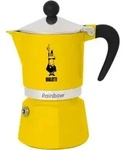 Bialetti Rainbow Italienische Espresso-kaffeemaschine, 6 Tassen, Aluminium, Gelb