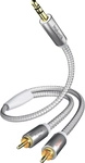 In-akustik Premium Ii - Audiokabel (3,5 Mm Klinke, 2 Cinch-stecker, 5m), Farbe...