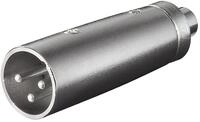 Goobay - Xlr-adapter, Cinch-buchse Zu Xlr-stecker, Xlr-stecker (3-pin) Cinch-buchse.