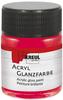 Acryl Glanzfarbe dunkelrot 50 ml Verzierfarbe - Kreul