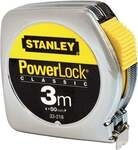 Stanley - Taschenrollbandma&szlig; Powerlock&reg; L&auml;nge 3 M Breite 12,7 Mm Mm/cm Eg Ii