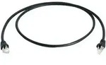 Teleg&auml;rtner - 100007969 Rj45 Netzwerkkabel, Patchkabel Cat 6a S/ftp 0.50 M Schwarz