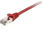 Equip 605527 Rj45 Netzwerkkabel, Patchkabel Cat 6 S/ftp 0.50 M Rot Vergoldete