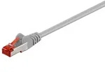 Goobay - Cat 6 Patchkabel, S/ftp (pimf), Grau, Kupferleiter (cu), Halogenfreier