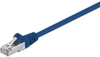 Goobay - Cat 5e Patchkabel, Sf/utp, Blau, Kupferkaschierter Aluminiumleiter (cca).