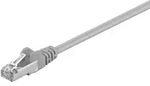 Goobay - Cat 5e Patchkabel, Sf/utp, Grau, Kupferkaschierter Aluminiumleiter (cca).