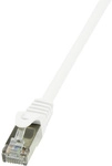 Logilink Cp2031s Rj45 Patchkabel Cat 6 F/utp 1.00 M Wei&szlig; Mit Rastnasenschutz 1 St.