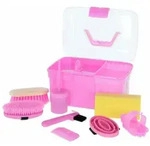 Putzbox Rosa Mit Inhalt 8-teilig F&uuml;r Kinder Putzkiste Mit B&uuml;rsten - Kerbl