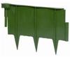 Siena Garden - Schneckenschutzzaun aus Kunststoff, 4-teilig, Farbe: grün