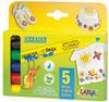 Javana Stoffmalstifte Sunny medium 5er Set für helle Stoffe texi mäx Kinderbasteln