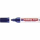 Edding - 550 4-550003 Permanentmarker Blau Wasserfest: Ja