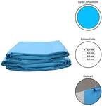 Waterman - Poolfolie Ersatzfolie Rundbecken 350x90cm - Dicke 0,2mm - Overlap - Blau