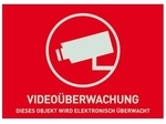 Abus - Au1320 Warnaufkleber Video&uuml;berwachung Sprachen Deutsch (b X H) 148 Mm X...