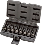 1/2' Kraft-bit-stecknuss-satz Torx, 8-tlg, T30-t80, Lang
