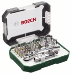 Accessories Promoline 2607017322 Bit-set 26teilig Schlitz, Kreuzschlitz Phillips,