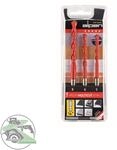 Alpen Spiralbohrer Set Super 3-tlg F&uuml;r Alle Anwendungen 1/4 Zoll, Gr&ouml;&szlig;e2-8mm