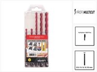 Multicut 100905100 Hartmetall Mehrzweckbohrer-set 5teilig 5 Mm, 6 Mm, 8 Mm, 10 Mm