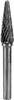 Ruko - 116236 Frässtift Hartmetall Kegel 12 mm Arbeits-Länge 32 mm
