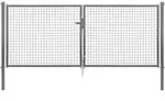 Alberts - Wellengitter-doppeltor, Zinkp.anth.met.kst.b., B Mitte-mitte