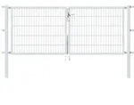 Alberts Doppeltor Flexo, Feuerverzinkt, Lichte Bxh2500x1000, Pf60x60/1500mm