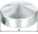 Pfostenkappe &Oslash; 100 Mm Rund Flache Form Feuerverzinkt